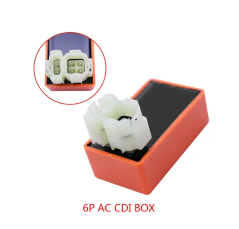 ABS 6 Pin гонки переменного тока CDI блок зажигания 2 разъем для GY6 50cc 125cc 150cc 139QMB 157QMJ