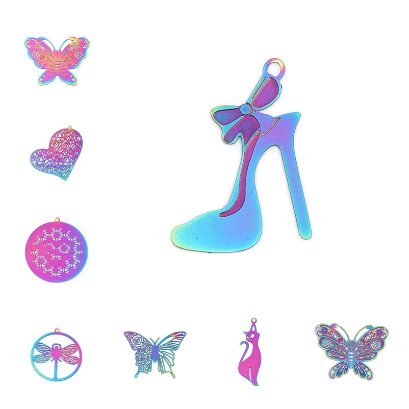 10 шт. подвески из нержавеющей стали в форме сердца | Украшения и аксессуары