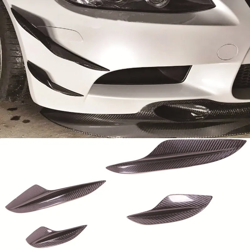 K Style карбоновый передний спойлер разветвитель 4 шт./компл. подходит для BMW E90 E92 E93