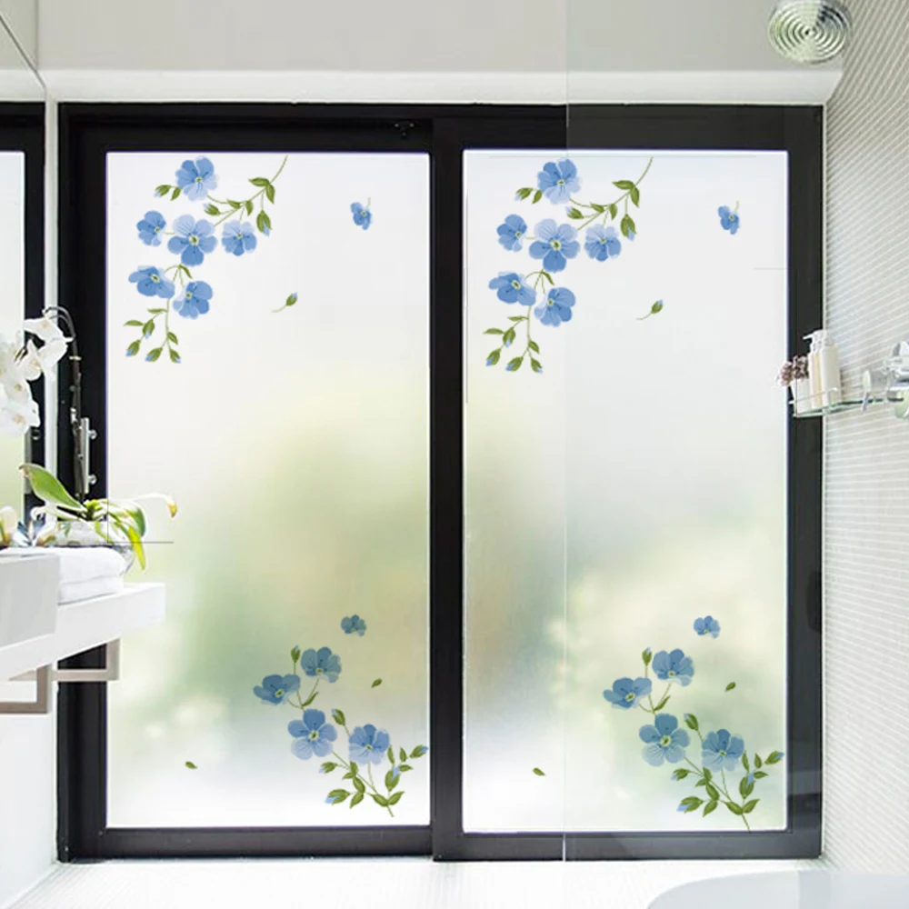 Наклейки на окна тактическая липкая матовая стеклянная пленка витражная стекло