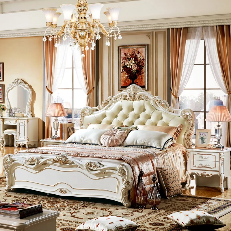 Дешевая европейская мебель для спальни розовая кровать принцессы - купить по