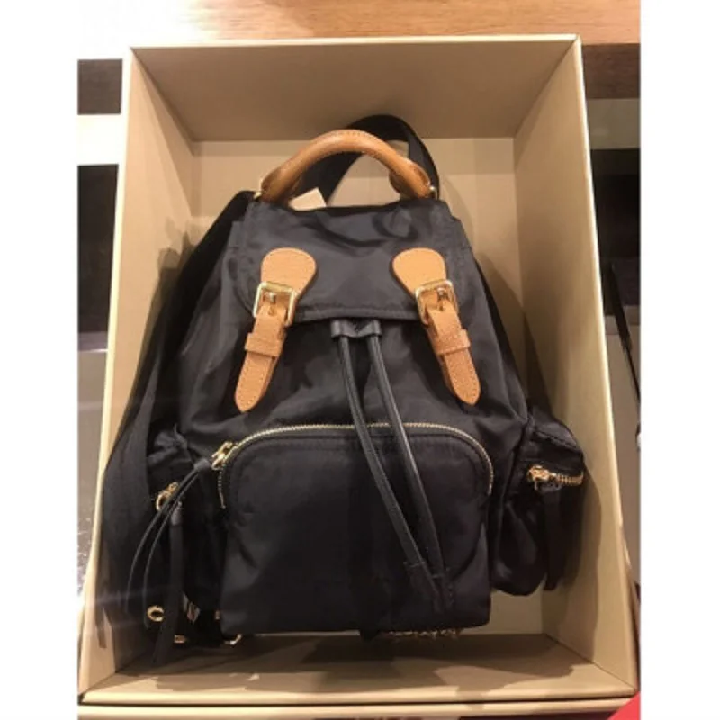 Fashiom Women Backpack Brand Designer Nylon Backpack England Style School Travel Bags Backpack