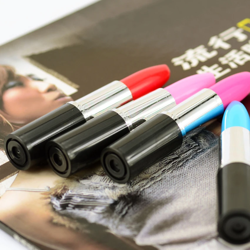 Творческий шариковая ручка в форме губной помады студенческие канцелярские