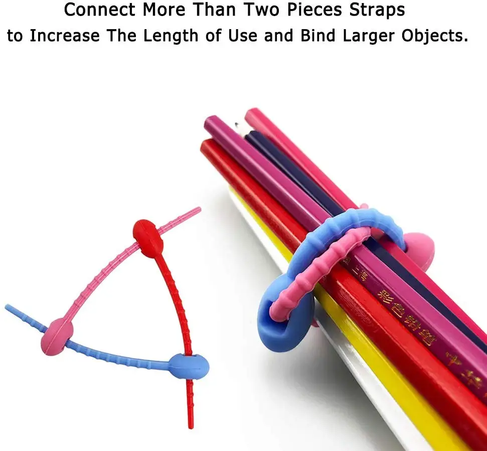 Многоразовые зажимы для пищевых пакетов силиконовые стяжки кабелей домашней