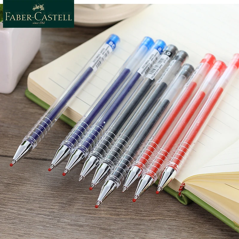Faber Castell Eco гелевые ручки 0 38/0 5/0 7 мм черный/красный/синий ручек молочного цвета
