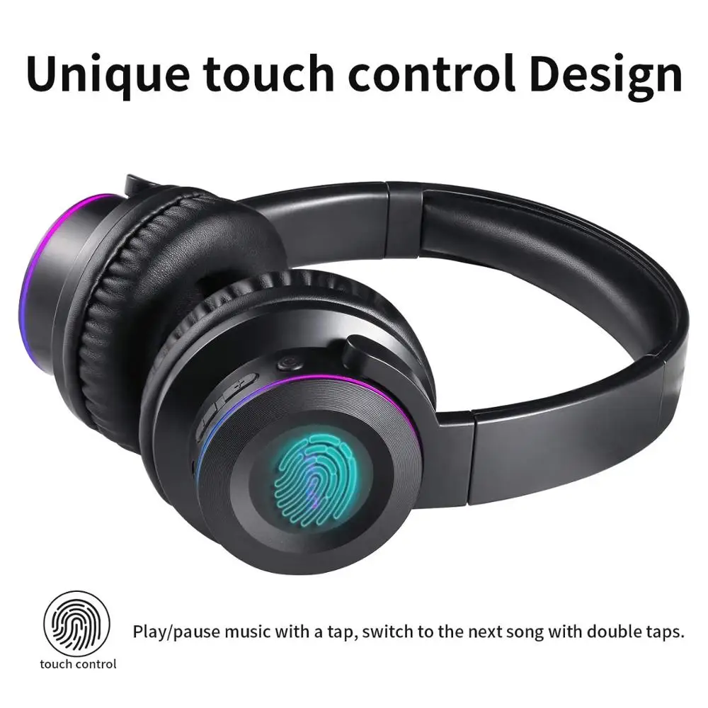Беспроводные Bluetooth 5 0 наушники Picun B9 с микрофоном 40 часов работы глубокие басы