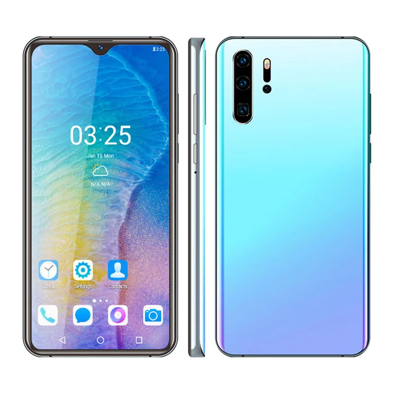 Смартфон UNIWA P30 Pro 4G 4 ядра Android 6 0 две SIM-карты 26 дюйма Waterdrop полный экран 3000 мАч