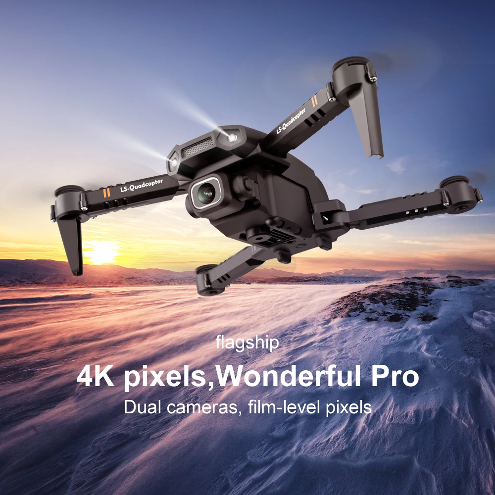 Новинка Дрон 4k двойная камера HD XT6 Wi Fi FPV с воздушным давлением фиксированная