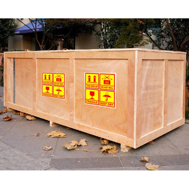 

10sheets Warning Shipping Labels Handle With Care Fragile Stickers Express Shipping Label Stickers Logistics Accessories Warning