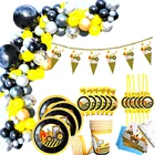 1 комплект, Маленький грузовик, инженерный автомобиль, воздушный шар, строительство, украшение для вечеринки, день рождения, вечеринка, товары для маленьких мальчиков, день рождения