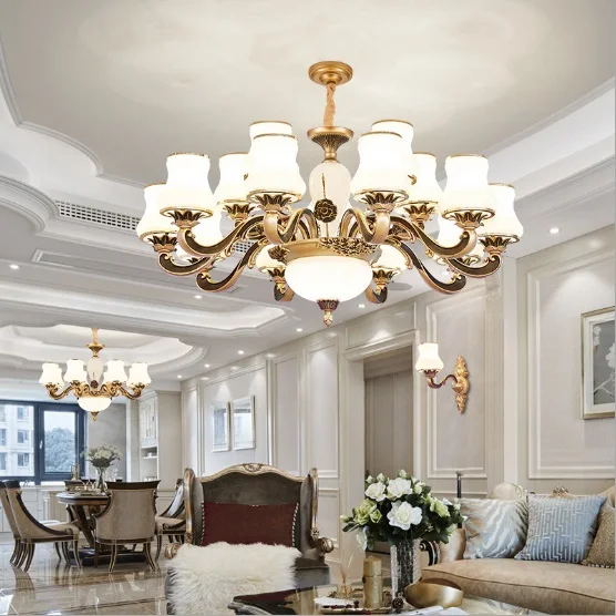 Люстра в Европейском стиле лампа для гостиной креативная хрустальная спальни