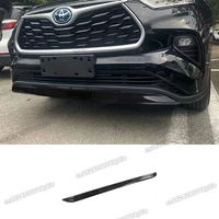 carbon fiber car front bumper protector trims for toyota highlander 2020 2021 2022 2023 xu70 accessories hybrid sport styling