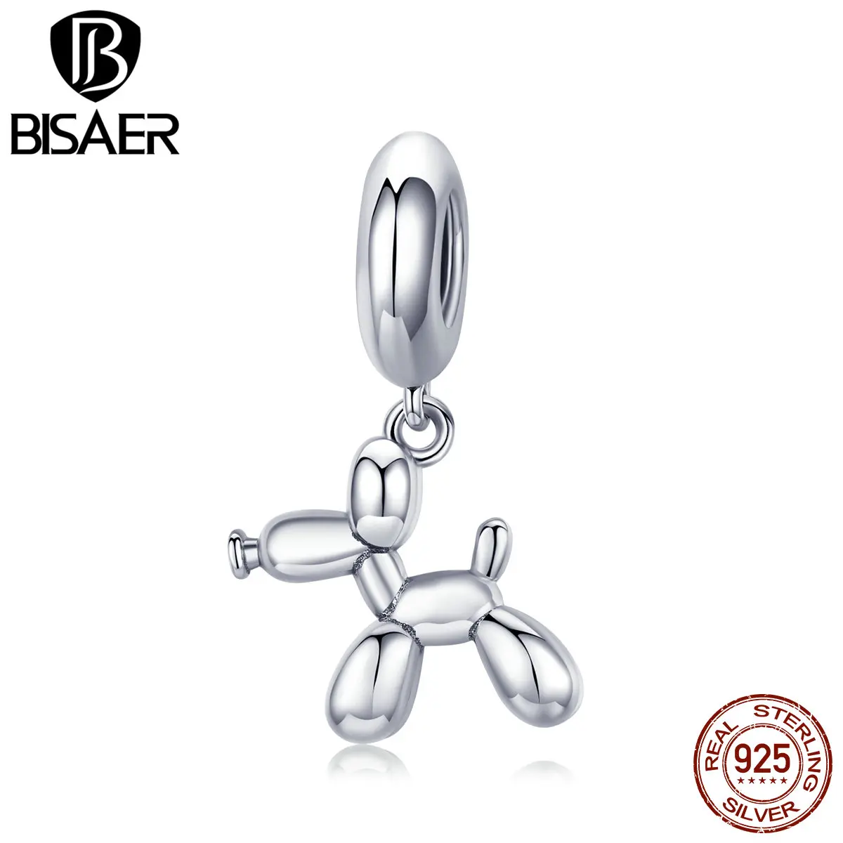 BISAER 925 пробы серебристый воздушный шар для собак Инструменты Подвески кукольный