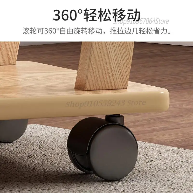 Creative Side Table Removable Small Coffee With Wheels Simple Mini Sofa Bedroom Bedside Bedsid | Мебель