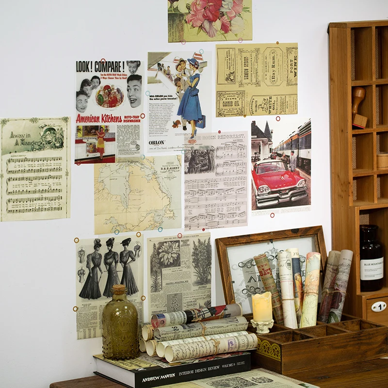 Винтажные растения Коллекционная серия книга ретро журнал цилиндр