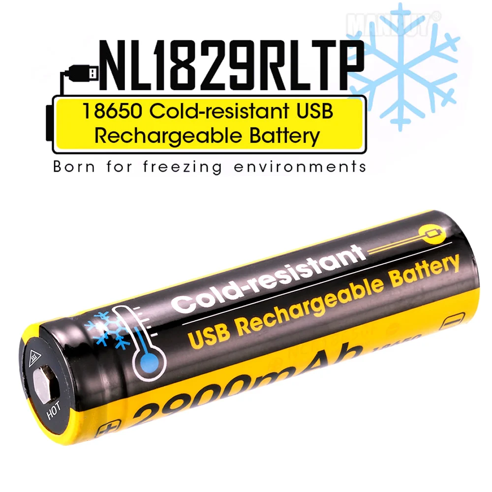 Аккумуляторная литий-ионная батарея NITECORE NL1826R 2600 мАч 3 6 Вт/ч 18650 в | Лампы и