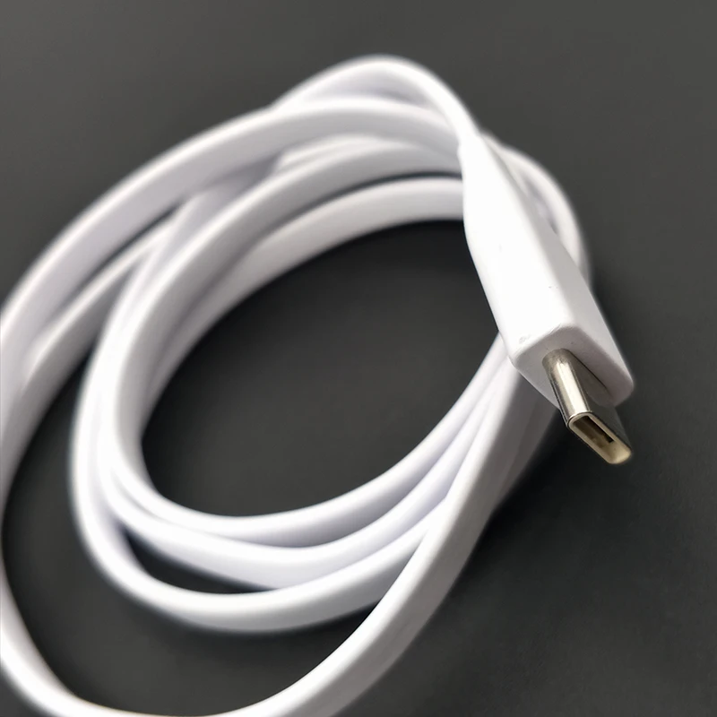 New For LG 100CM Type C Cable White Fast Charging USB 2A Data Sync Line for V30 V20 V30+ W30 W10 K50 K40 Round Flat Cord | Мобильные