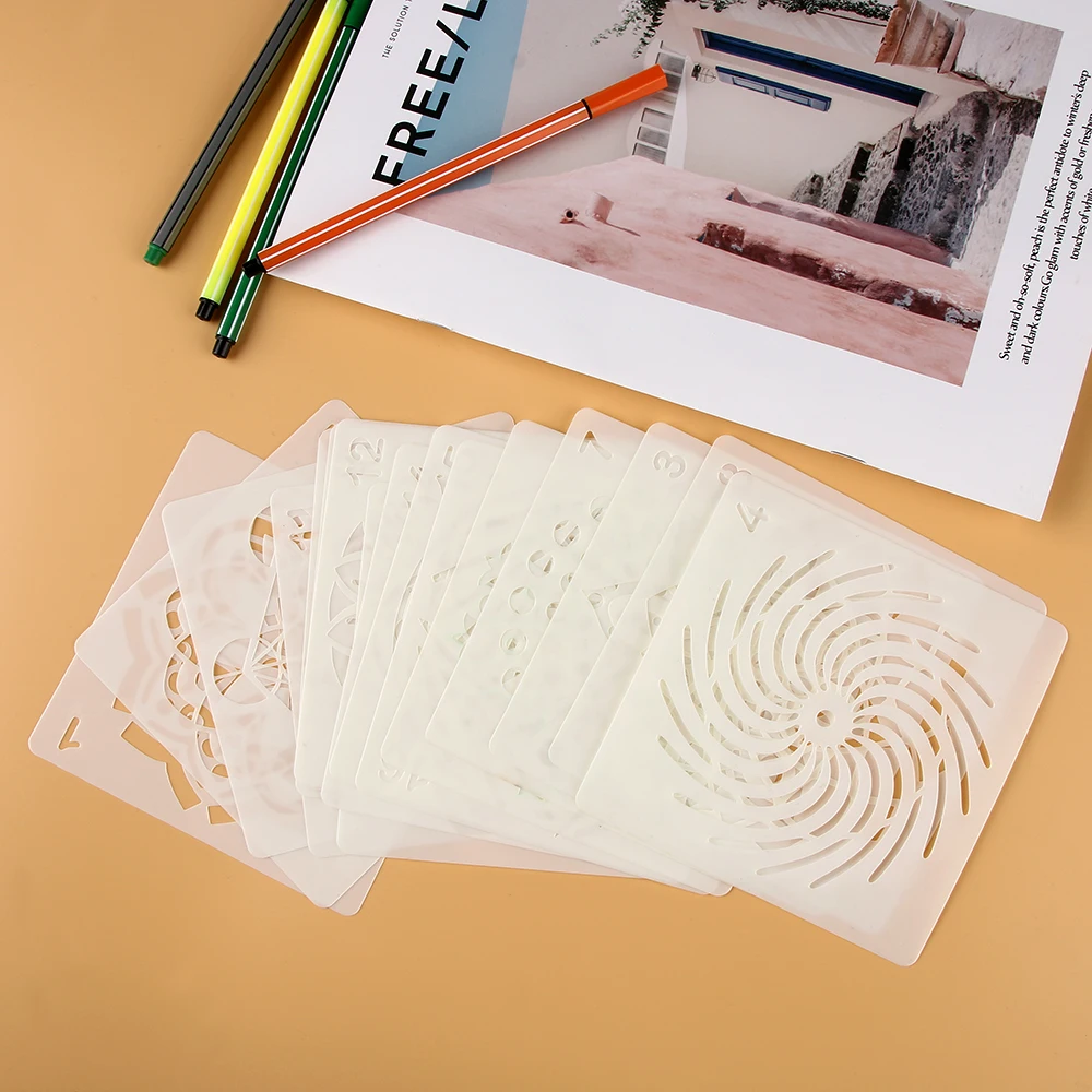 DIY ремесло Мандала вспомогательный наслоения Трафареты для покраски стен штамп