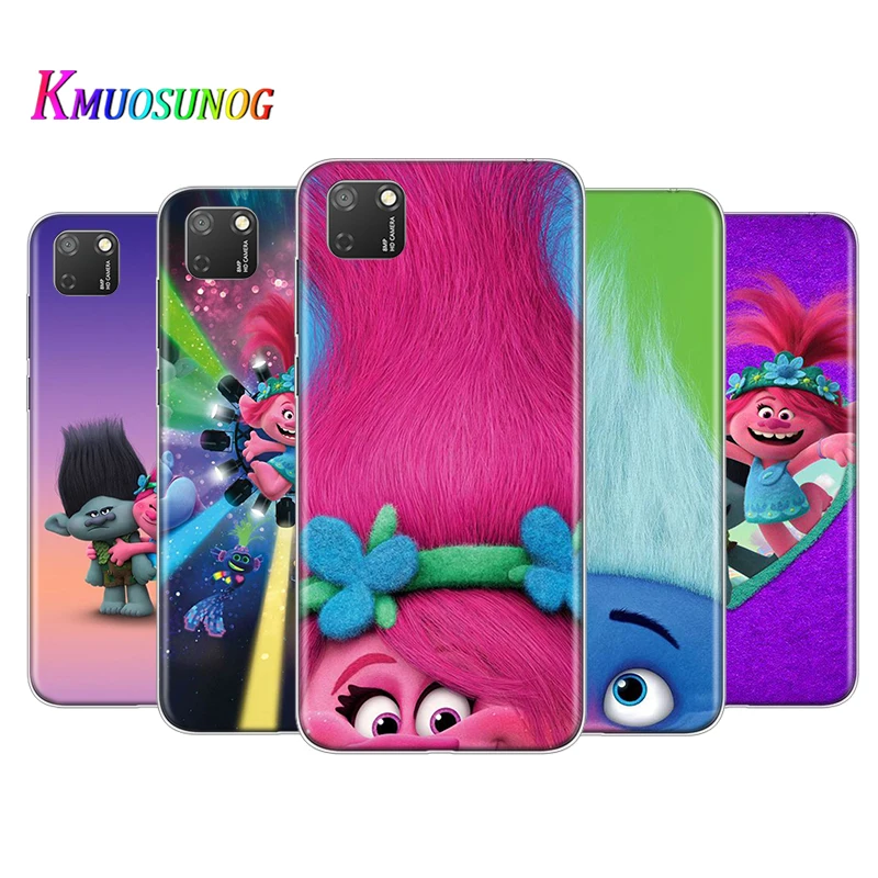 

Transparent Cover Cute Trollsy For Honor 9 9S 9A 9C 9X 9N 9i V9 10 10i 10X X10 Lite Pro Shockproof Phone Case