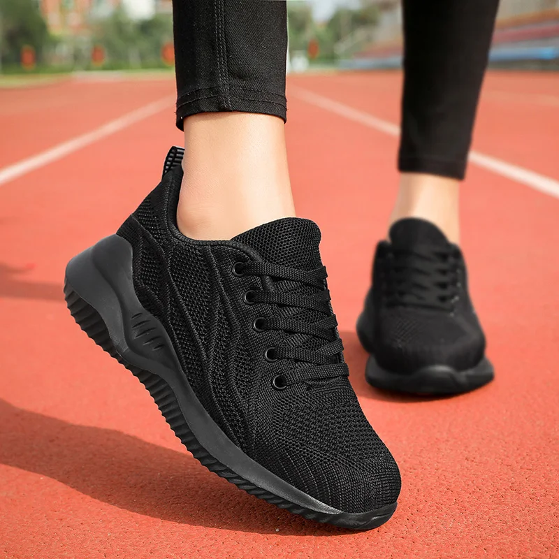 

Women Sneakers Women Casual Sport Shoes White Sneakers Mesh Fashion Breathable Platform Lace-up Spring Running Exercise Shoes