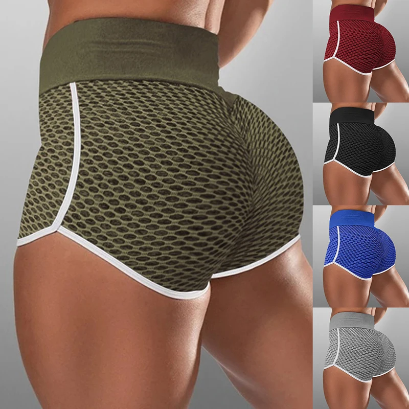 

Sexy Yoga Shorts Women Sports Wear Fitness Short Pants Skinny Female Push Up Gym Clothing Solid Color Elastic Breathable Flex
