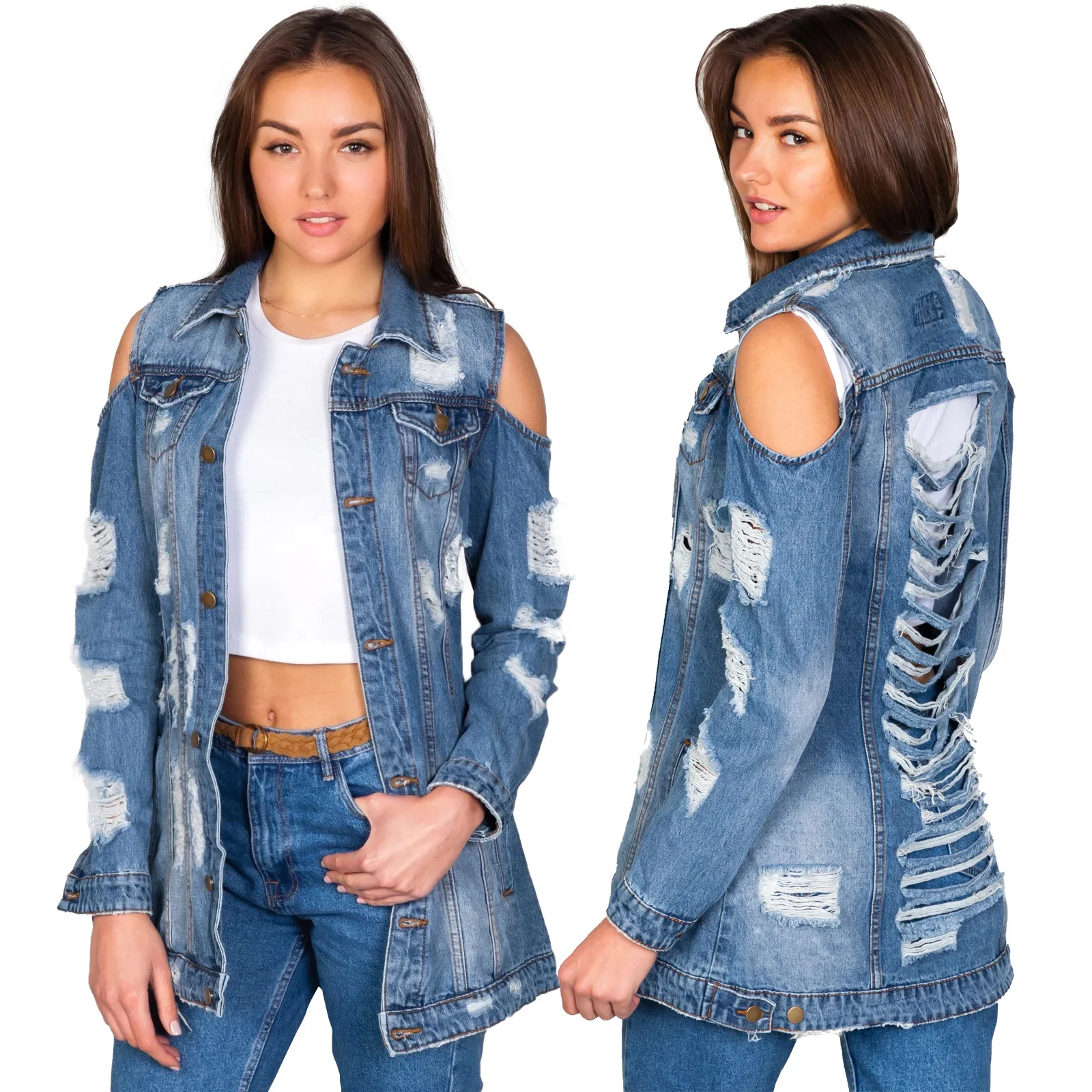 

2021 new sexy fashion women's jeans jacket