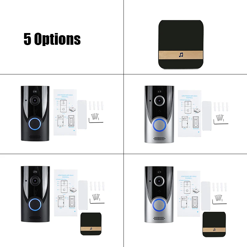 

NEW Video Doorbell Smart Wireless WiFi Security Door Bell Visual Recording Home Monitor Night Vision Intercom door phone