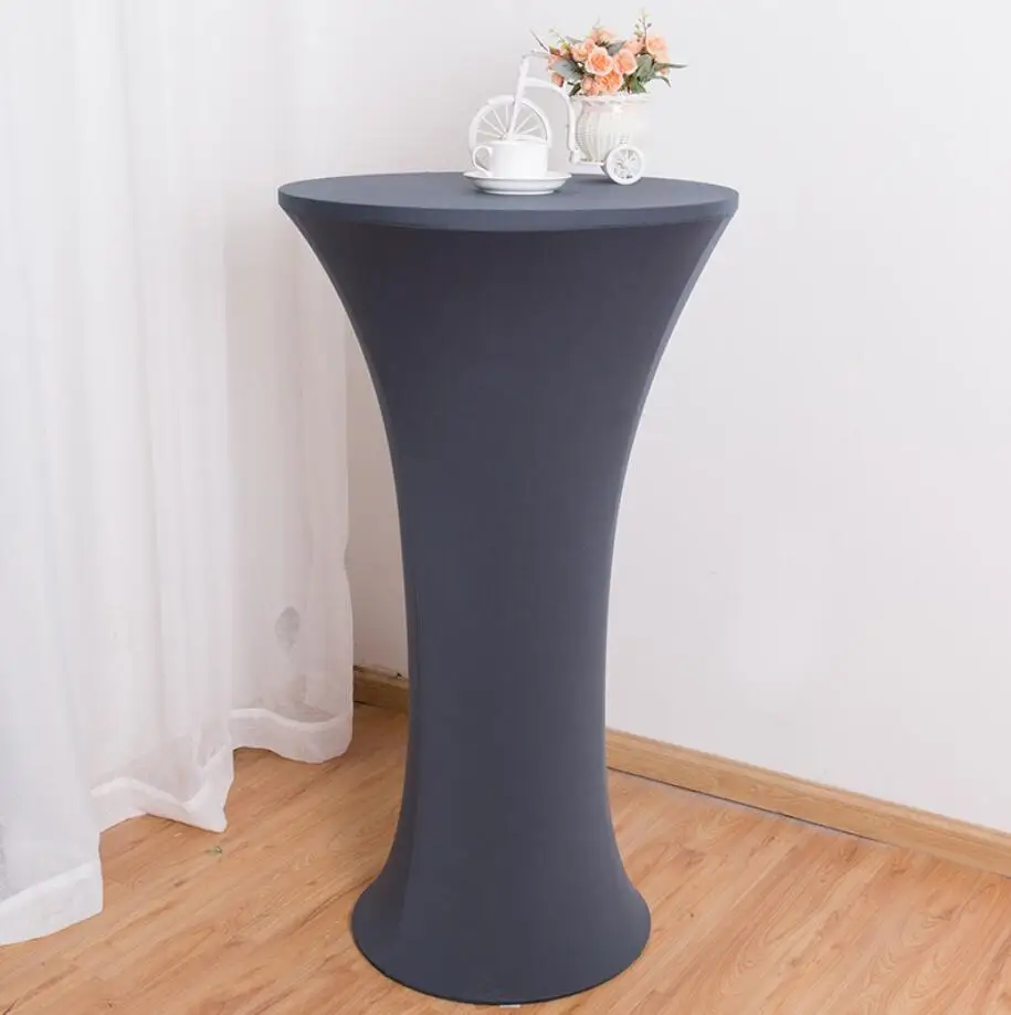 Обложка для свадебного стола из спандекса ткань коктейльного лайкра высокий