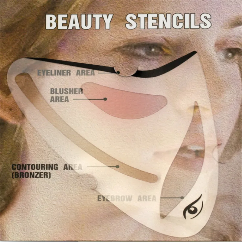 2 шт. трафарет для макияжа глаз 1 шт./4 шт.|Трафареты бровей| |