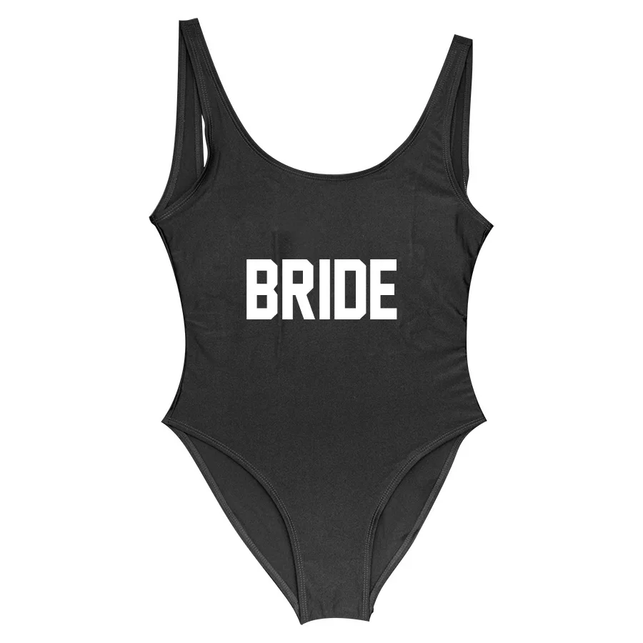 Отряд &quotневеста&quot с золотыми буквами badpak Для женщин Одна деталь купальника боди
