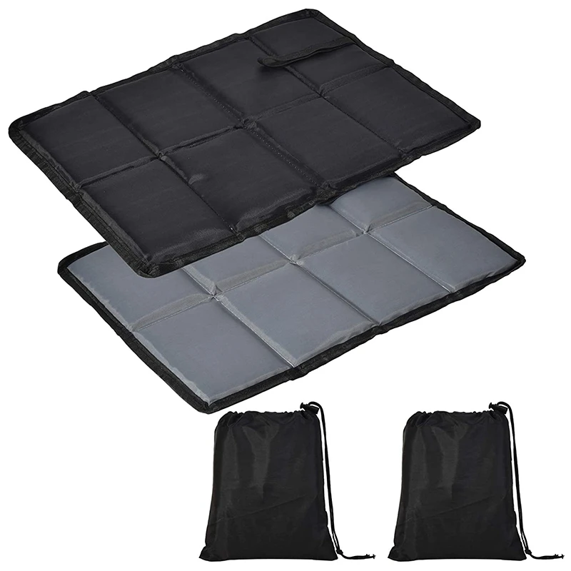 

2Pcs Outdoor Seating Cushions,Portable Folding Waterproof Seat Pad,with Storage Bag,for Playground Camping Hiking Picnic