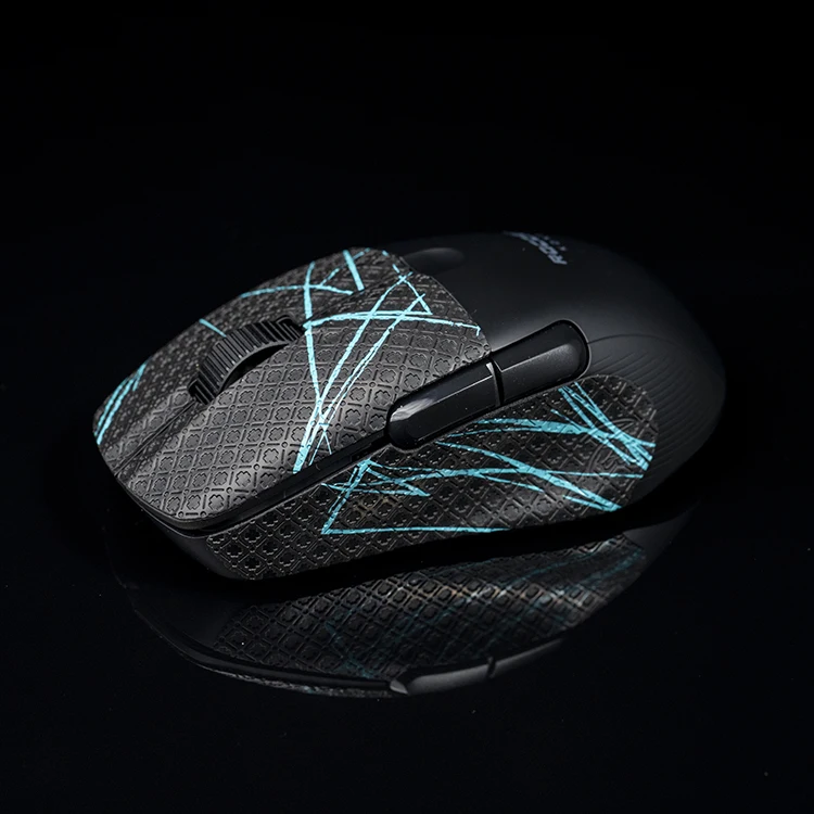 BTL-empu&ntilde;aduras adhesivas antideslizantes para patines, accesorio hecho a mano para sudar, rat&oacute;n, piel de lagarto, para ROCCAT Kone Pro Air, sin rat&oacute;n, personalizado-3