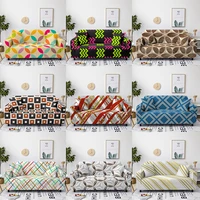 geometric sofa cover colorful striped round pattern elastic couch cover living room stretch cushion sectional corner couch set