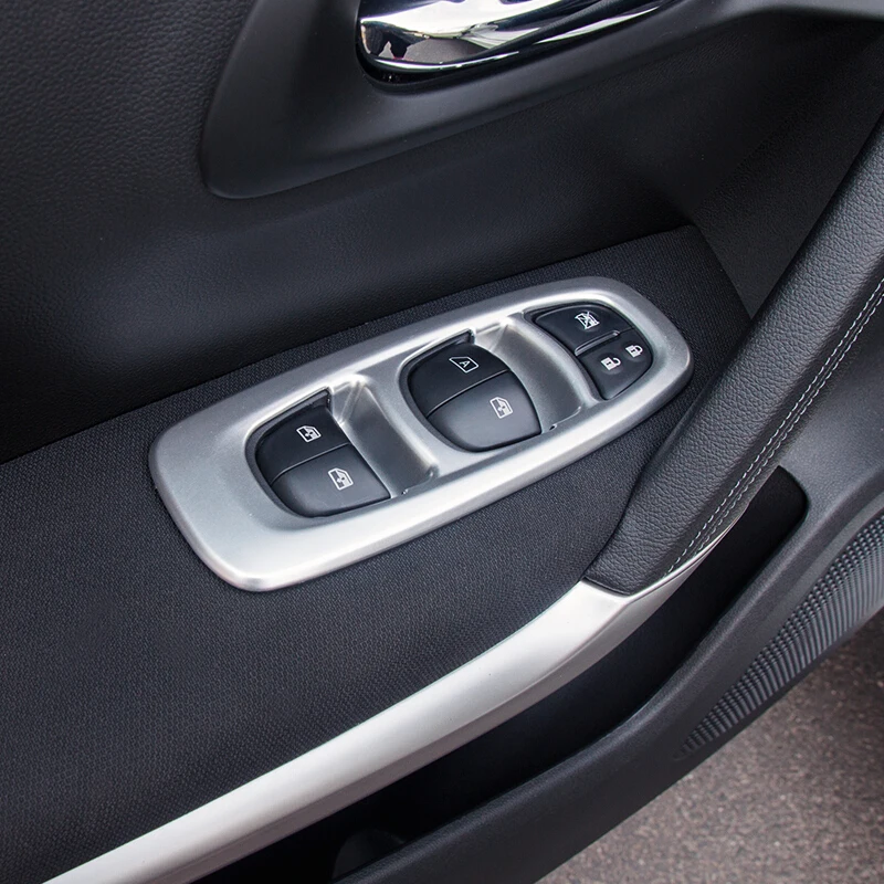 Автомобильный Стайлинг ABS chorme подлокотник дверь окно переключатель панель