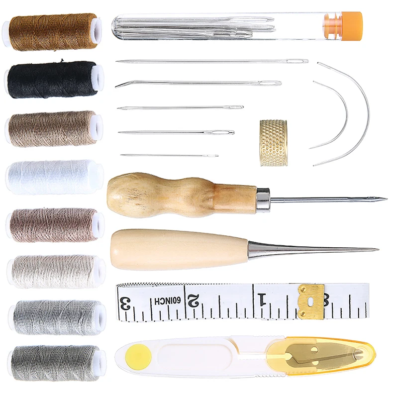 Набор инструментов для ручного шитья кожи набор из 29 предметов ремонта обивки