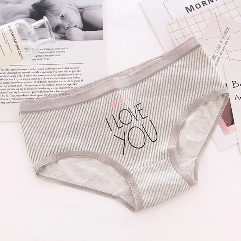 Женские трусы с мультяшным принтом кошки женские бесшовные трусики нижнее белье