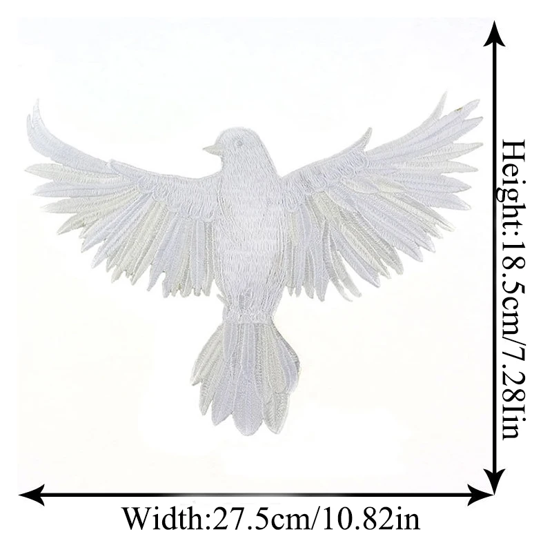 

Eagle Embroidery Animal Stickers Solid Color Bird Applique Sew On Clothing Coat Diy Craft Repair Patches Patch Cloth Stickers