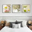 Современные настенные картины в скандинавском стиле на холсте, кухонный декор, постер с цветами и едой для ресторана, картина для столовой, украшение для дома