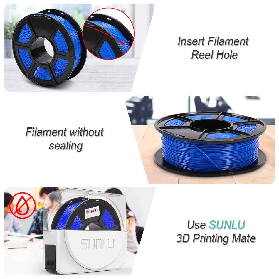 Нить для 3D принтера SUNLU PETG 1 75 мм кг/фунтов катушка подарка на день рождения печать