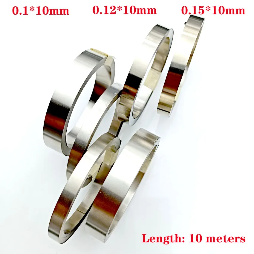 Лента Стальная с никелевым покрытием для точечной сварки 10 м мм 15 x0.15/0 2 подходит