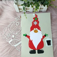 new christmas santa metal cutting dies decorative diy scrapbooking steel craft die cut embossing paper cards stencils