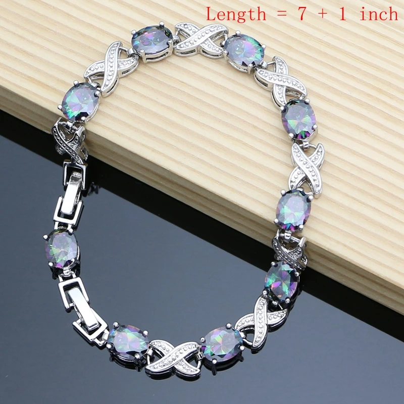 Комплект из колье серёг и браслета серебра 925 пробы | Украшения аксессуары