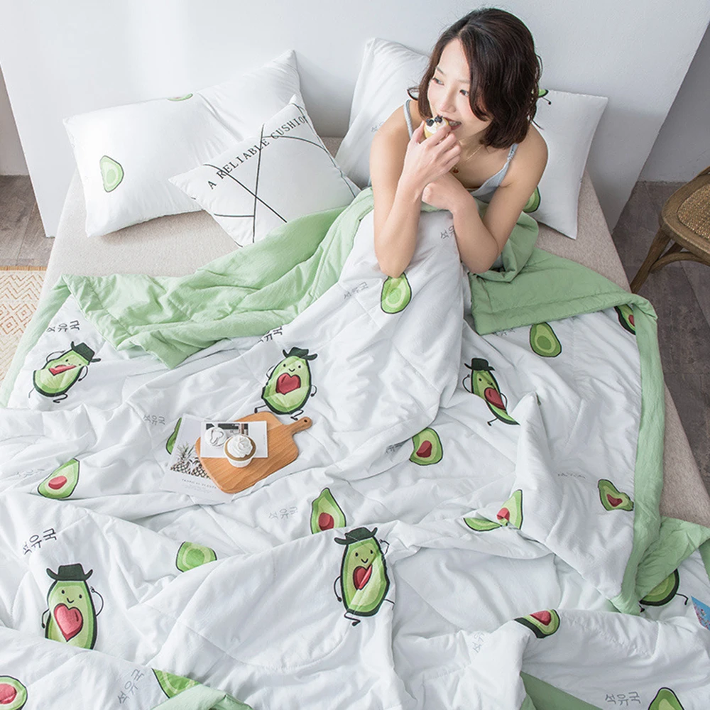 

Fashion Print Washable Summer Quilt Family Bedspread Blanket Comforter Bed Cover Quilting for Home Textile Bedclothe 200x230cm