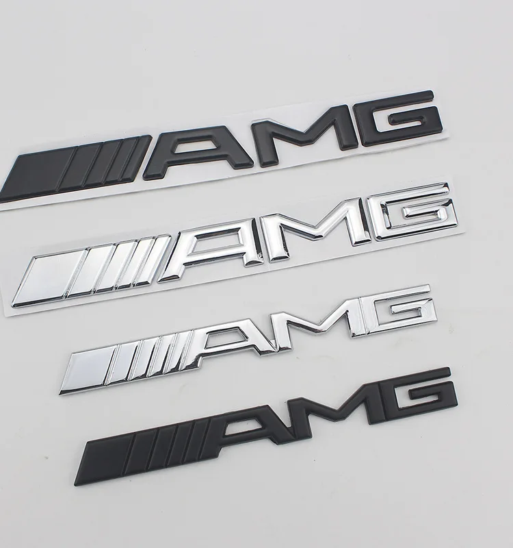 AMG логотип автомобиля подходит для Mercedes Benz модифицированный цинковый сплав задняя маркировка металла 3D стерео маркировка