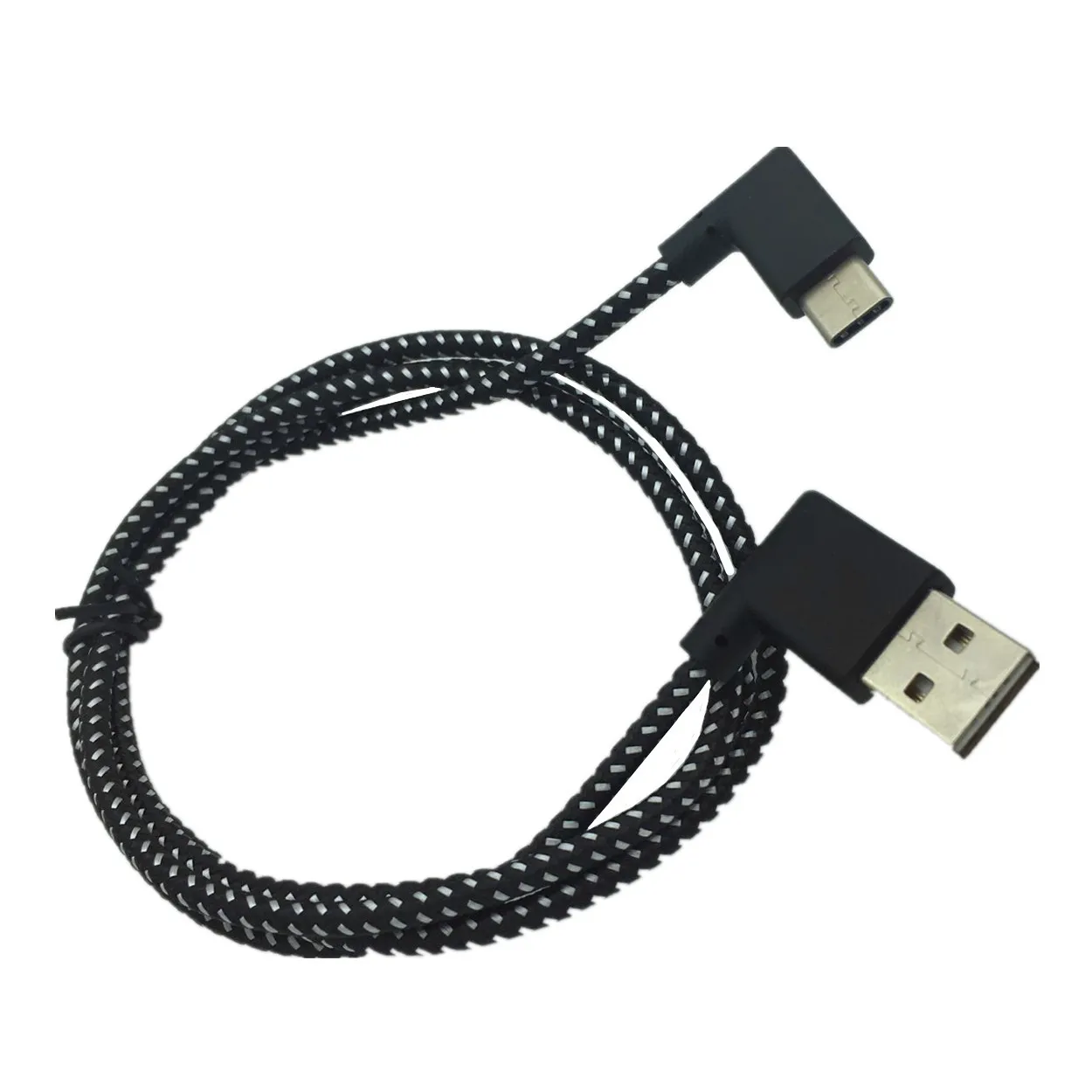 Type-c Штекерный разъем 90 градусов к USB левый и правый угловой кабель 3 А для внешнего