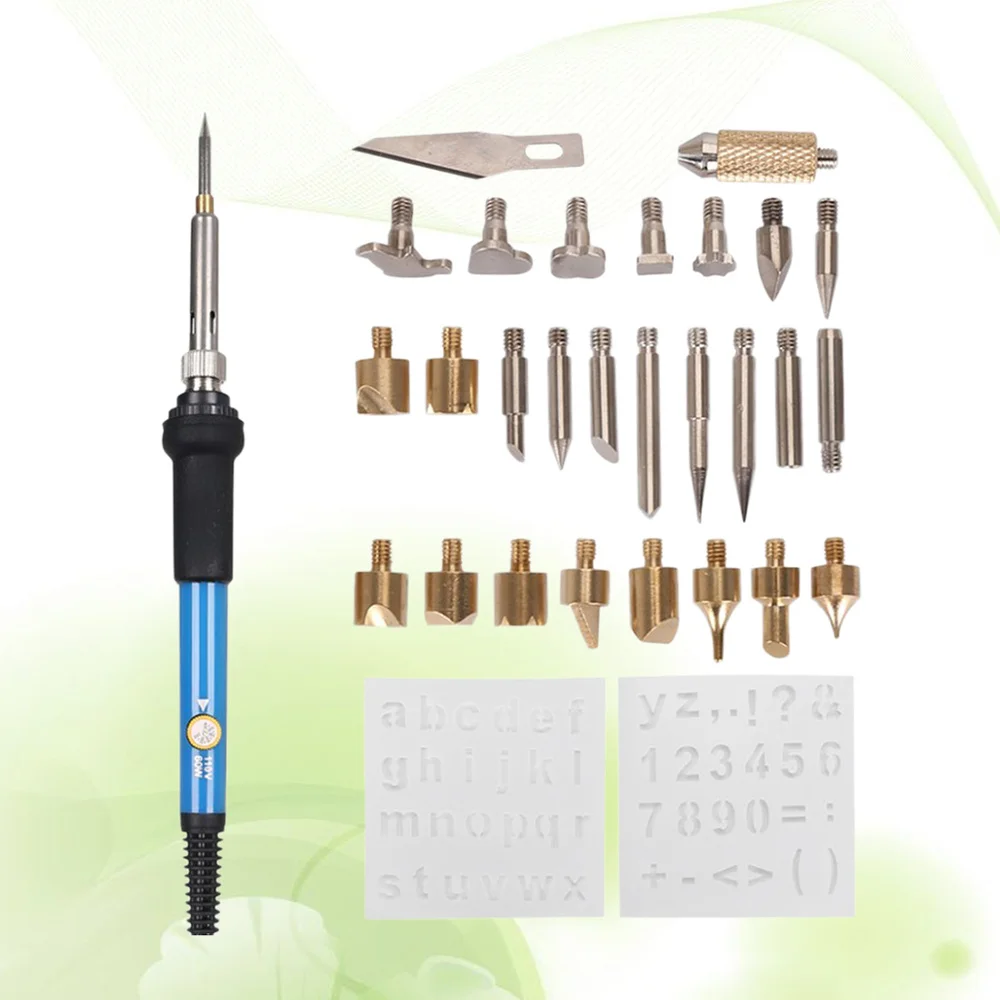 

28pcs Welding Soldering Iron Kit Adjustable Temperature Welding Tool Soldering Iron Tools (Plug)