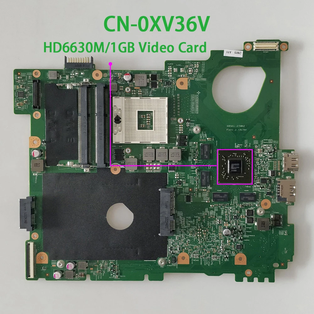 CN 0XV36V XV36V HM67 DDR3 HD6630M/1GB для Dell Vostro 3550 V3550 протестированная материнская плата