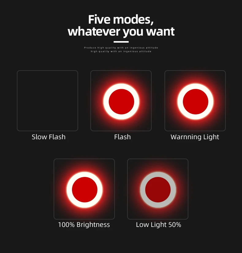 Фонарь велосипедный с датчиком торможения и USB зарядкой 5 моделей|Велосипедная