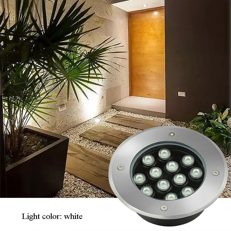 

Светодиодные Подземные Лампы, водонепроницаемые светильник светильники 18, 24, 36 Вт, для напольного покрытия, босветильник светильники