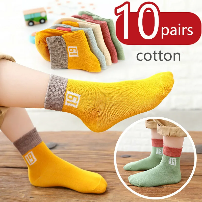 

10 Pairs/lot Autumn Winter Breathable Cotton Kids Socks Children Ankle Short Sock Cartoon Super Hero for Baby Girls Boys